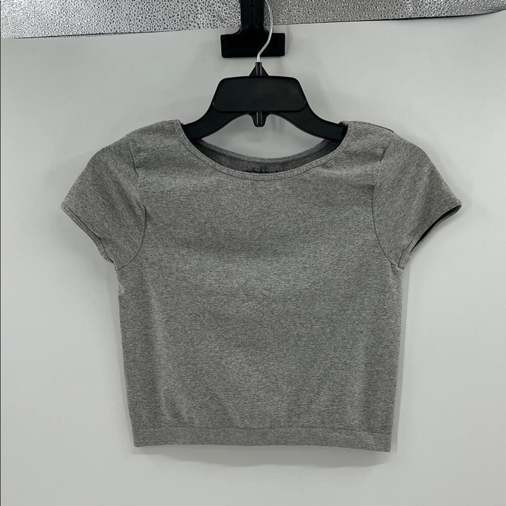 Intimately Free People Seamless Cap Sleeve Crop Top - Gray - M/L - NWOT